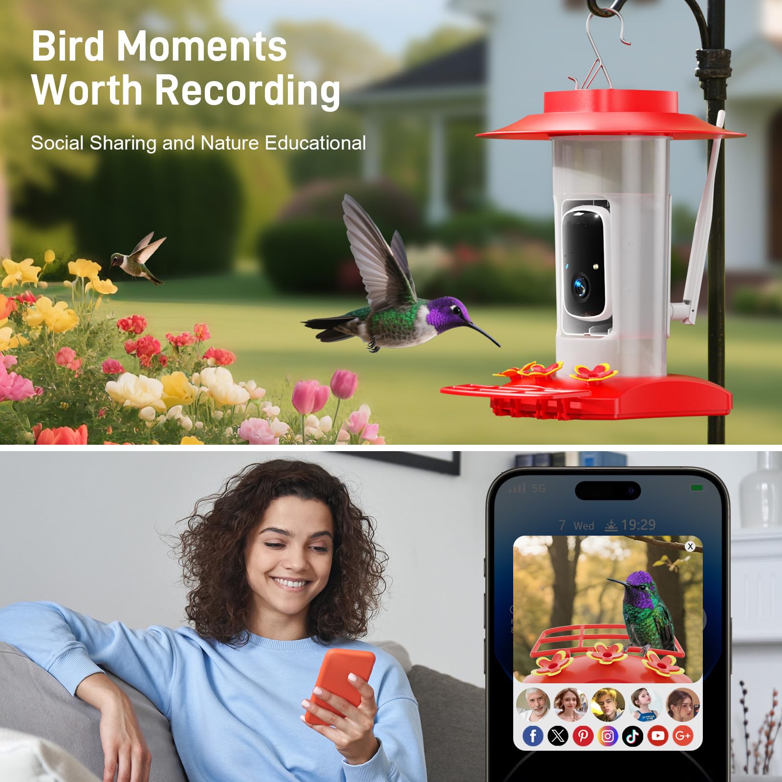 SV3C Vicohome app live view on phone, instant alerts and playback