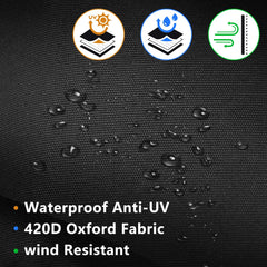 Svepndic adjustable drawstring hem detail, secures cover against wind