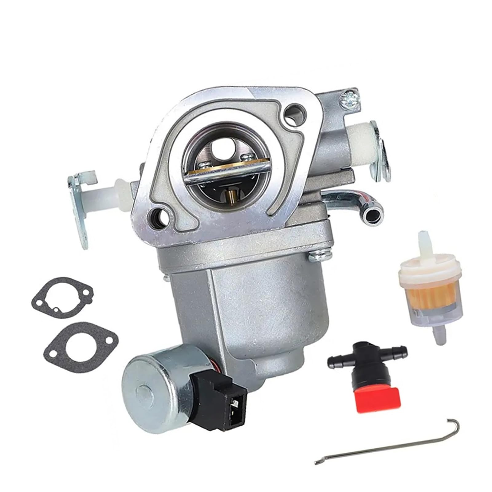 SVKCAR carburetor with gaskets fuel filter shut-off valve and fuel line included for convenience