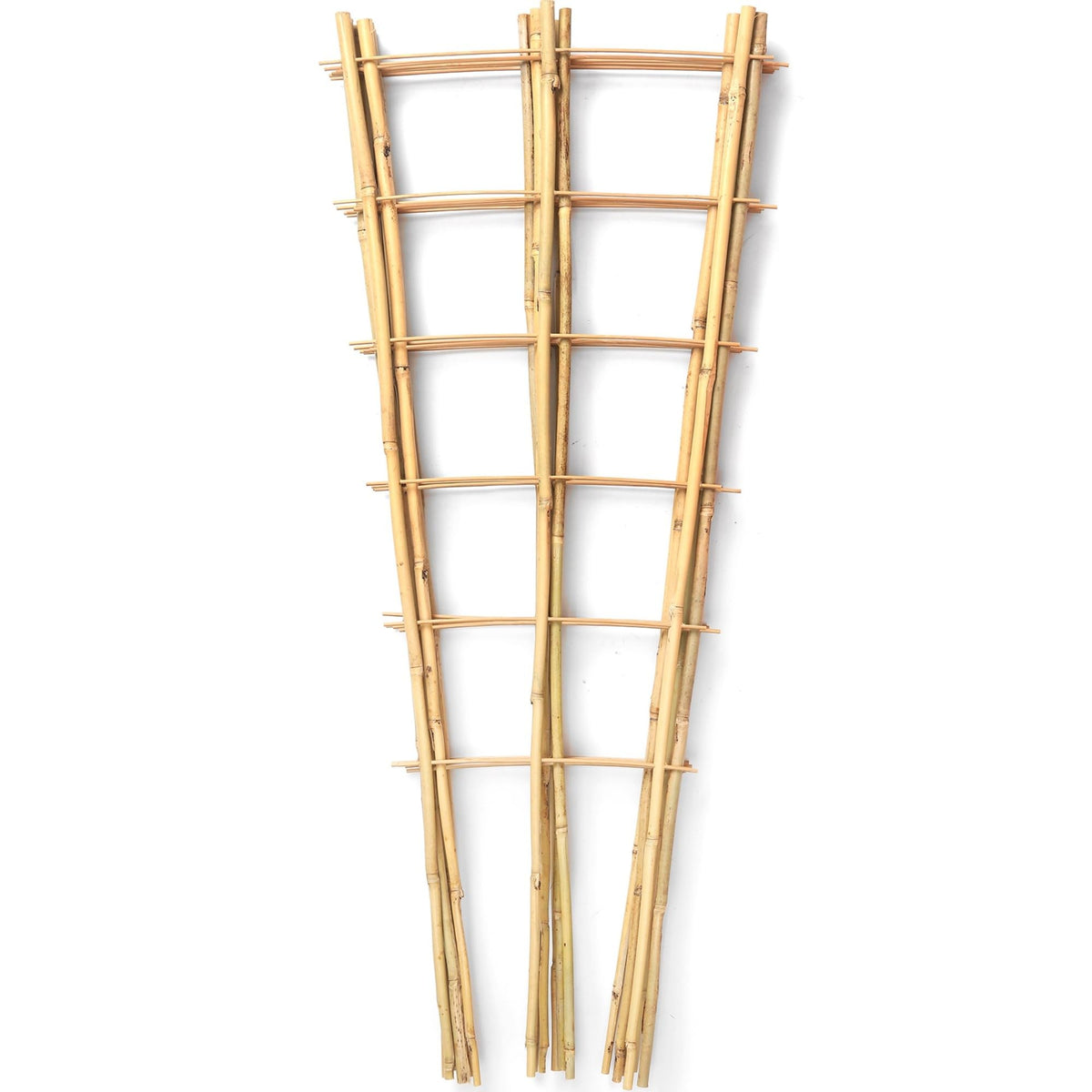 SWANGSA front view of five trellises showing compact packaging and ready-to-use support