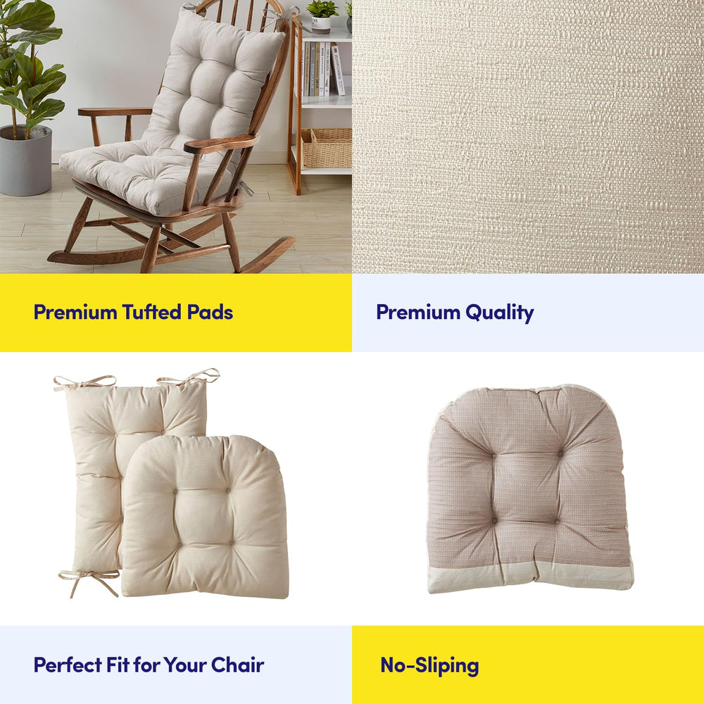 Sweet Home Collection on porch rocker lifestyle scene adds decorative comfort
