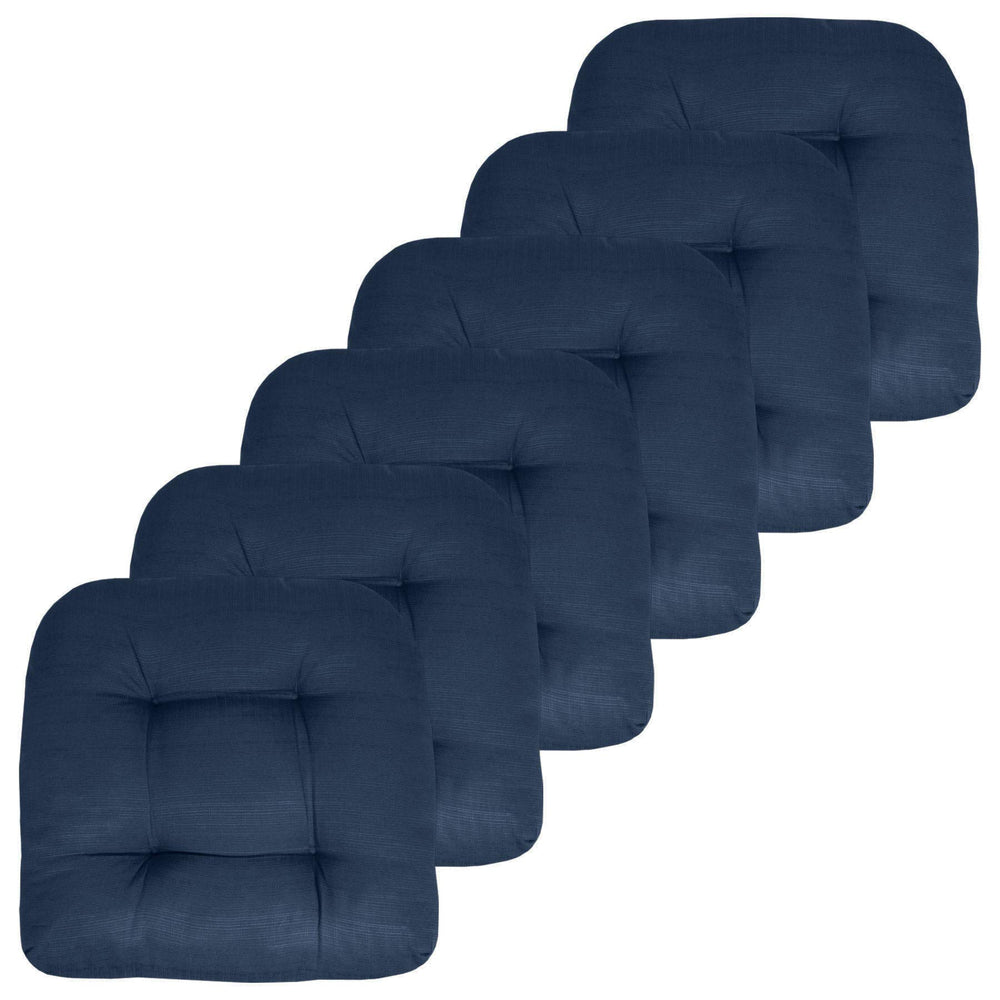 Sweet Home Collection navy cushion front view shows tufted comfort and modern style