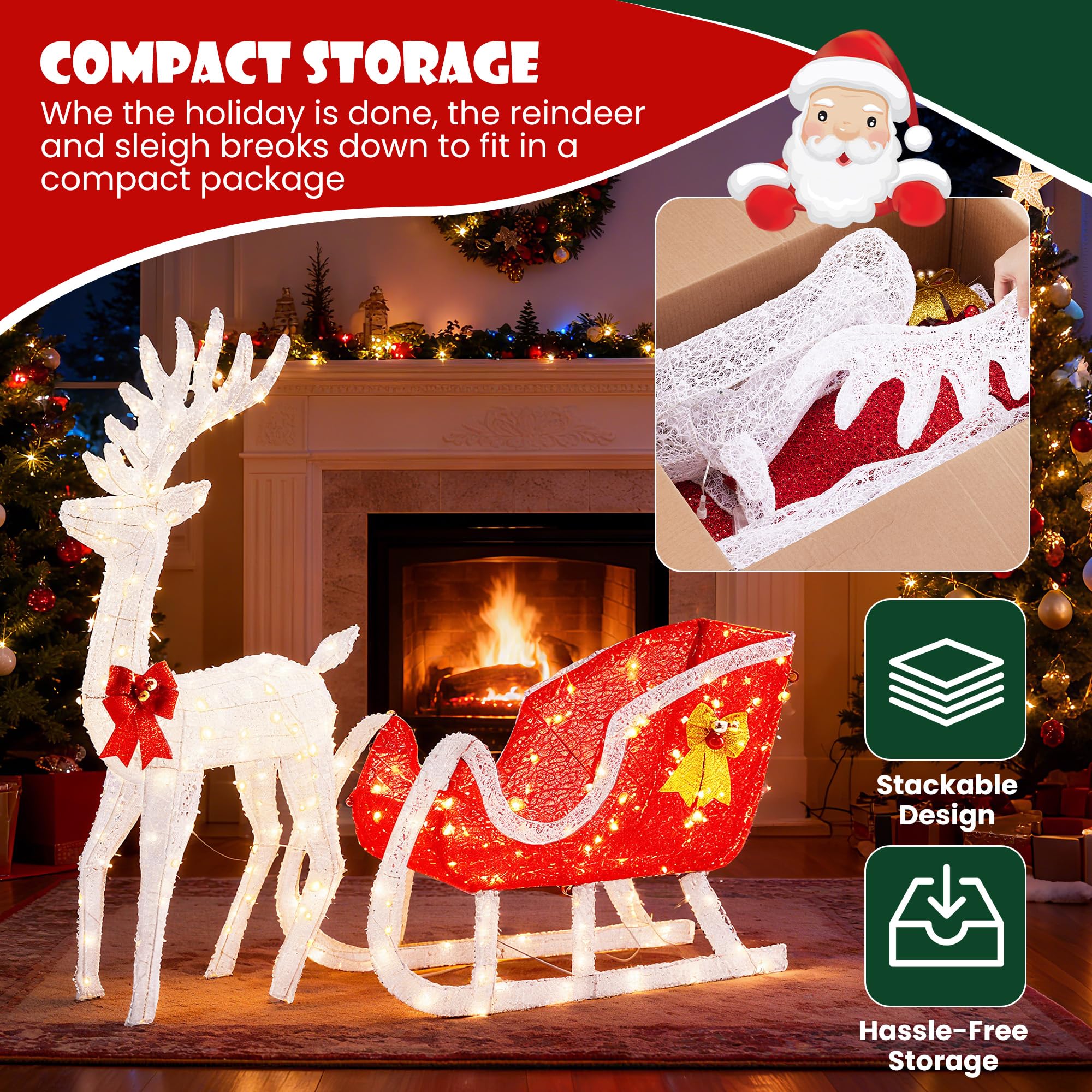 Sweetcrispy ground stake and zip-tie anchors providing weather stability