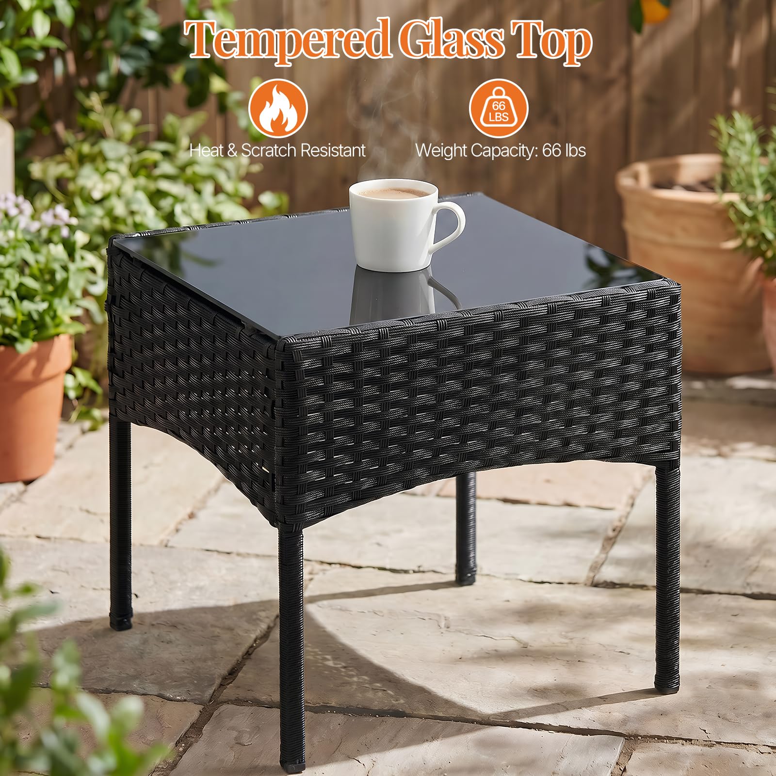 Sweetcrispy set staged on a balcony showing space-saving outdoor comfort