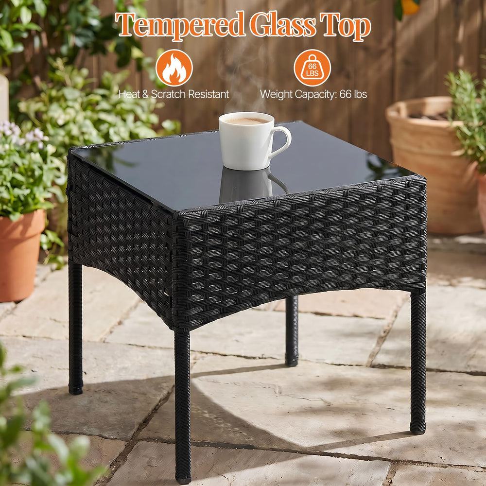 Sweetcrispy set staged on a balcony showing space-saving outdoor comfort