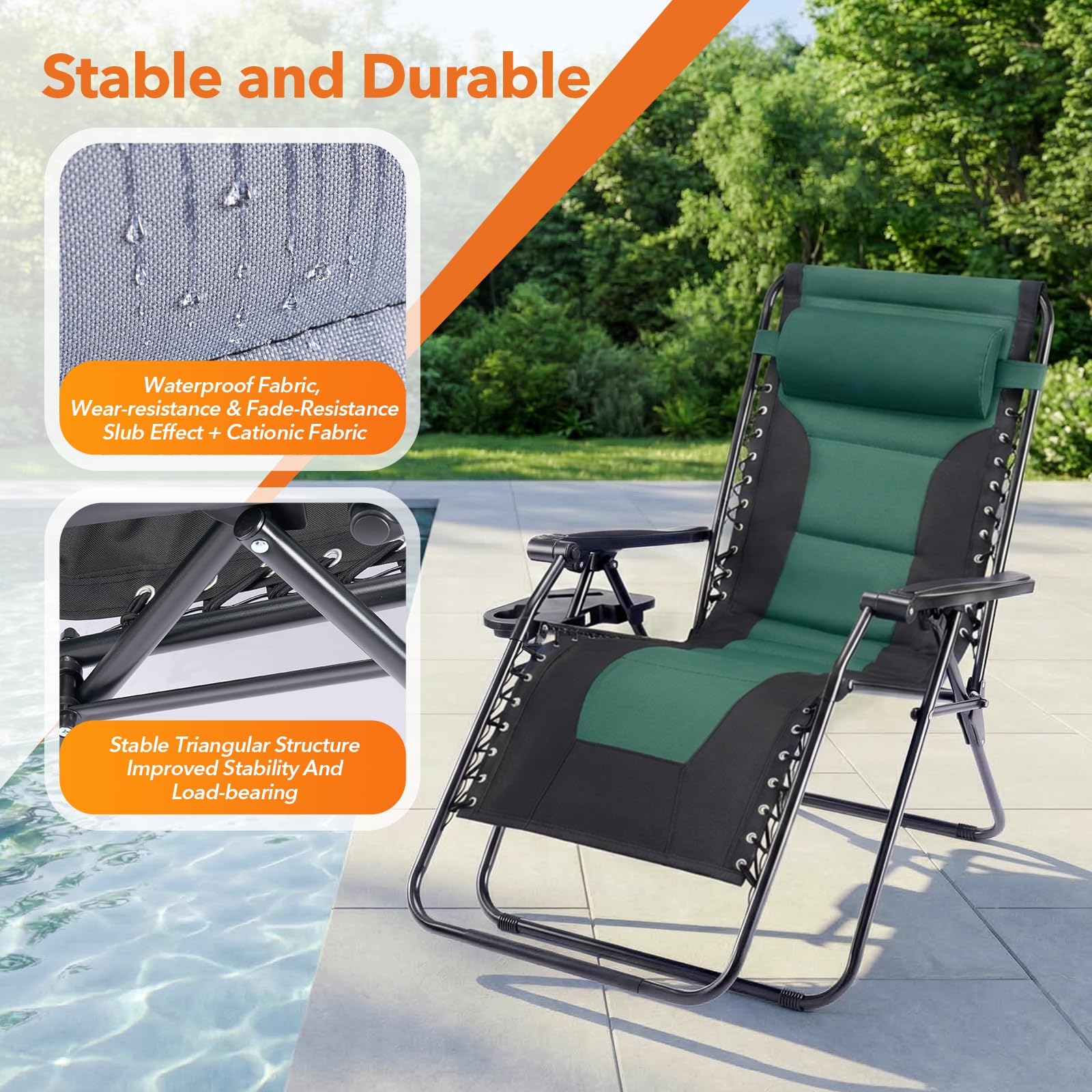 Sweetcrispy side profile reclined to 170 degrees showing full-body relaxation benefit