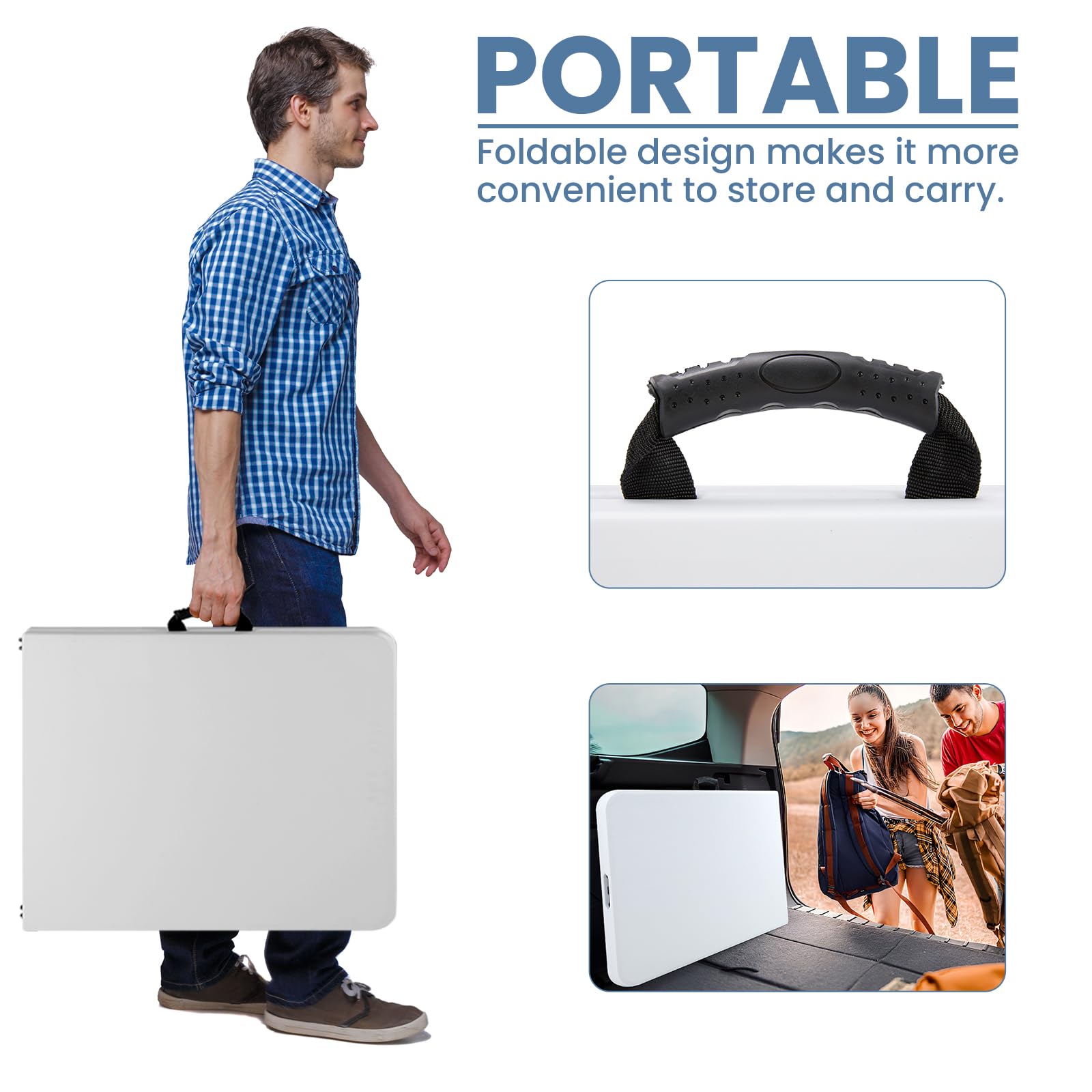 Sweetcrispy integrated carry handles for convenient portability