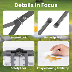 Sweetcrispy reinforced leg lock detail ensuring steady support