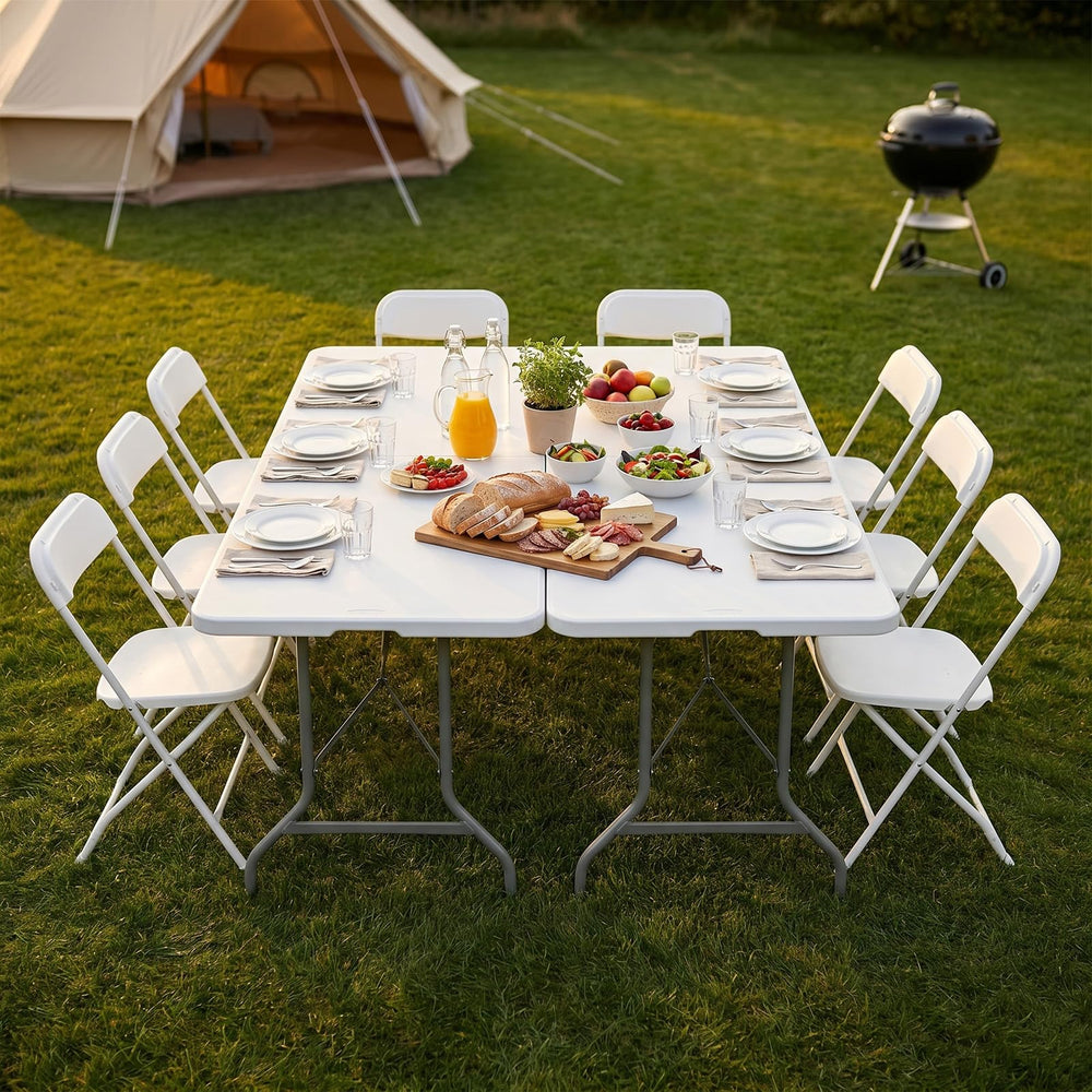 Sweetcrispy tabletop with water droplets, displays weather-resistant durability