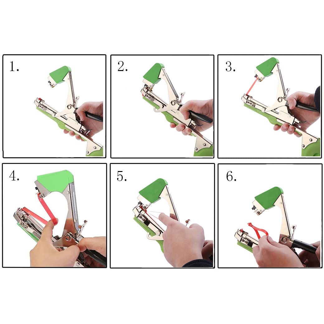 Swetero tape rolls and 10000 staples displayed for continuous tying work