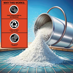 Swimables label close-up showing dosing instructions for accurate, safe use