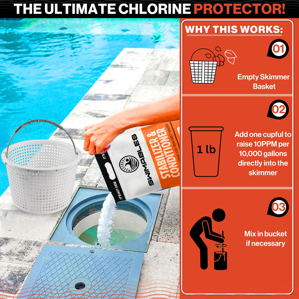 Swimables near saltwater chlorinator indicating compatibility with salt systems