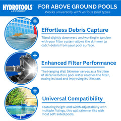 Swimline adjustable bracket detail demonstrating secure tool-free clamp benefit