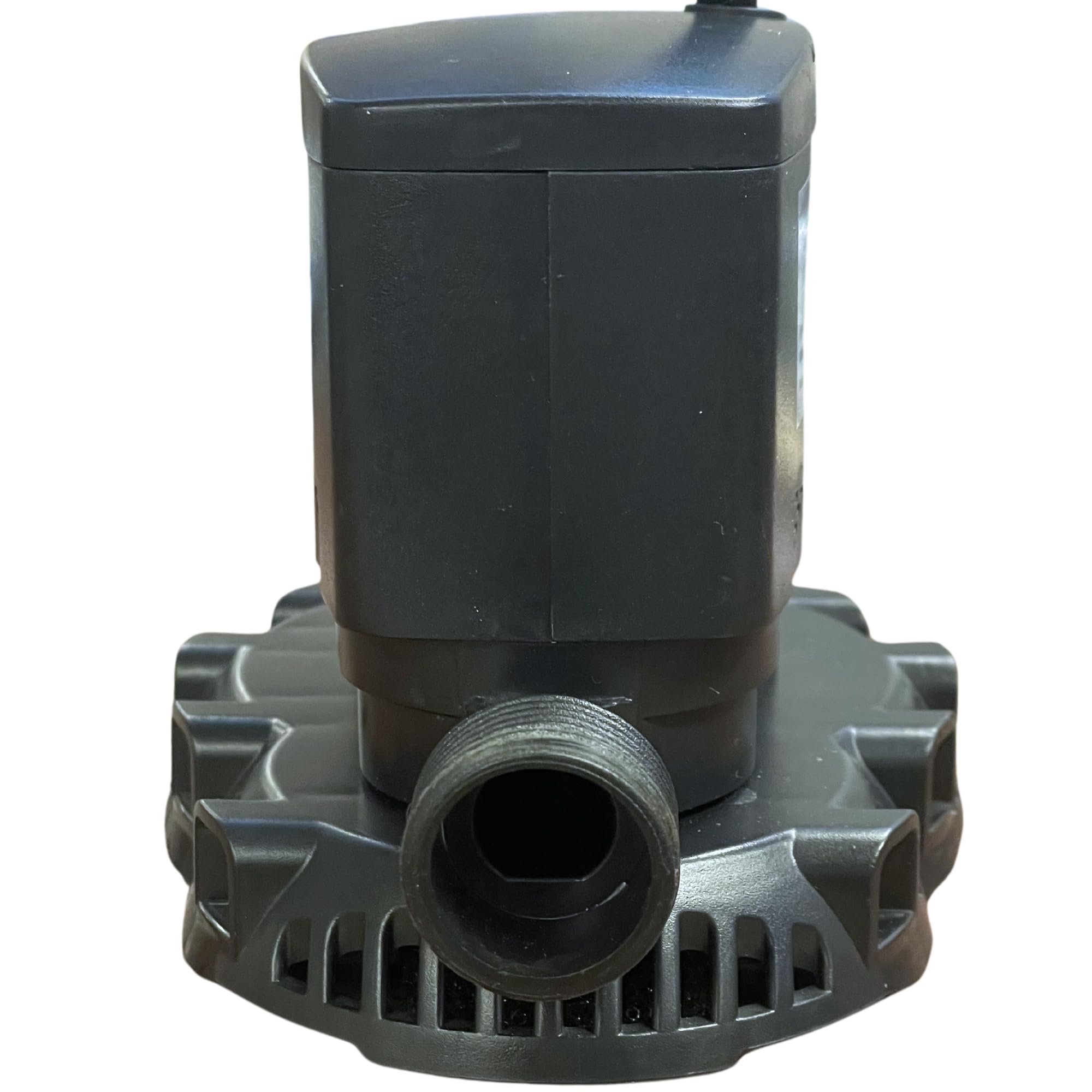 Swimline pump front view showing compact design and quick setup benefit