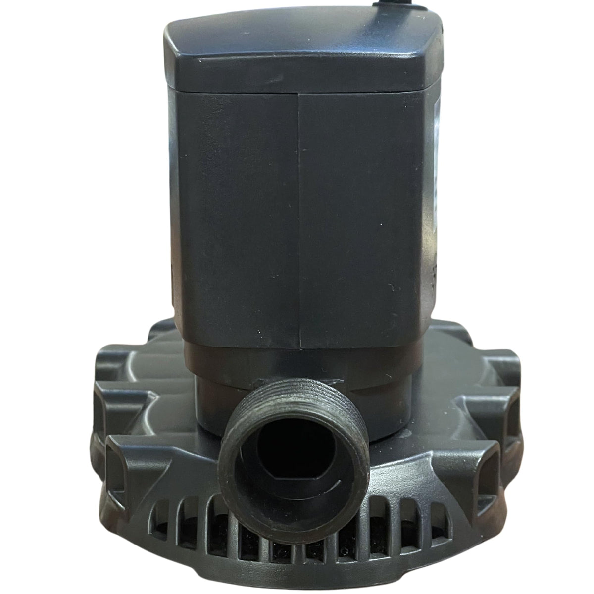 Swimline pump front view showing compact design and quick setup benefit