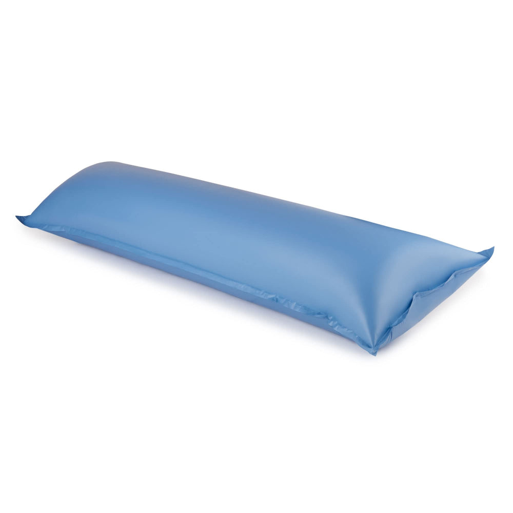 Swimline front view of light blue air pillow showing shape and protection