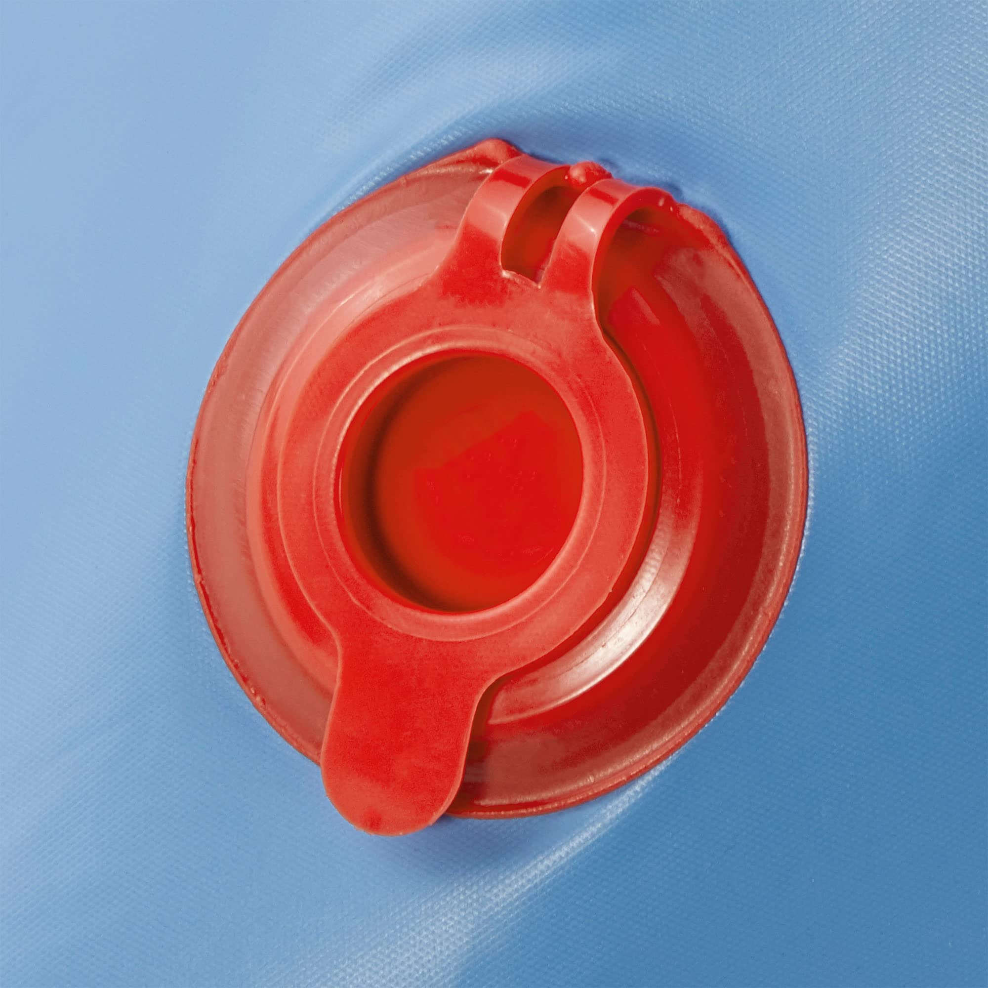Swimline air pillow installed under pool cover demonstrating runoff benefit