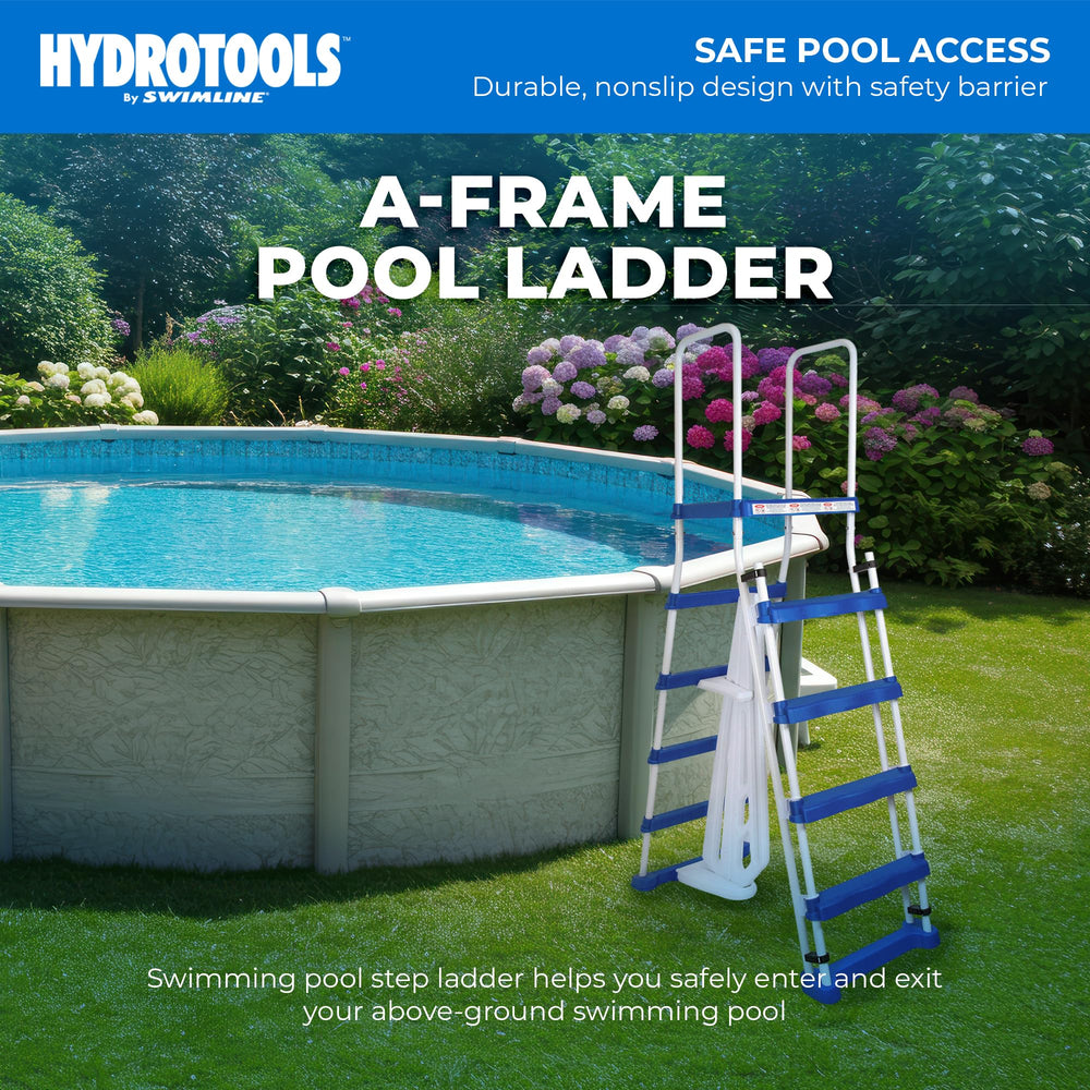 Swimline platform and handrails providing secure support for users