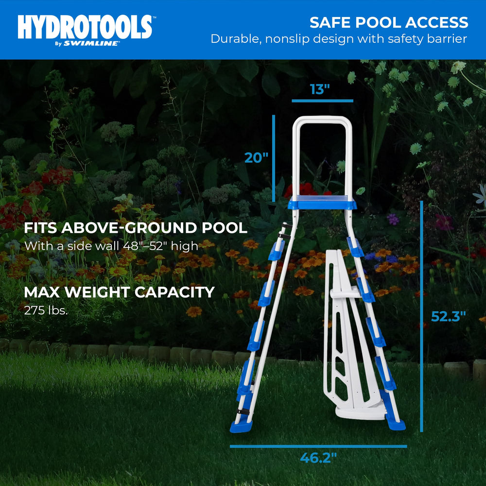 Swimline interior safety barrier preventing access under ladder
