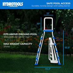 Swimline interior safety barrier preventing access under ladder