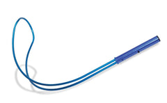 Swimline stainless-steel safety hook front view showing corrosion-resistant finish and secure design benefit
