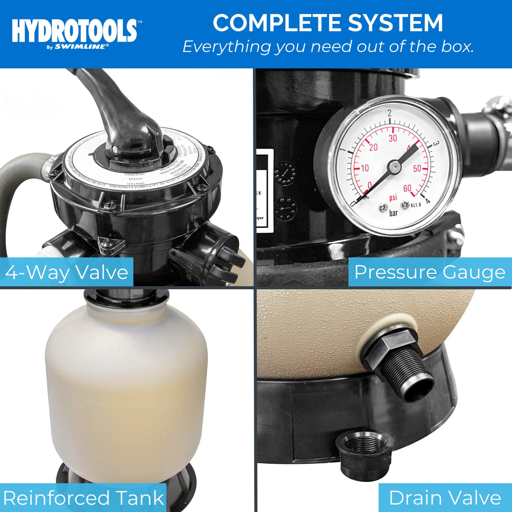 Swimline interior tank texture close-up showing reinforced molding for long-lasting filtration