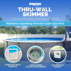 Swimline removable skimmer basket closeup capturing leaves efficiently