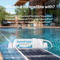 SwimPulse electrode close-up revealing durable plate surfaces for longevity