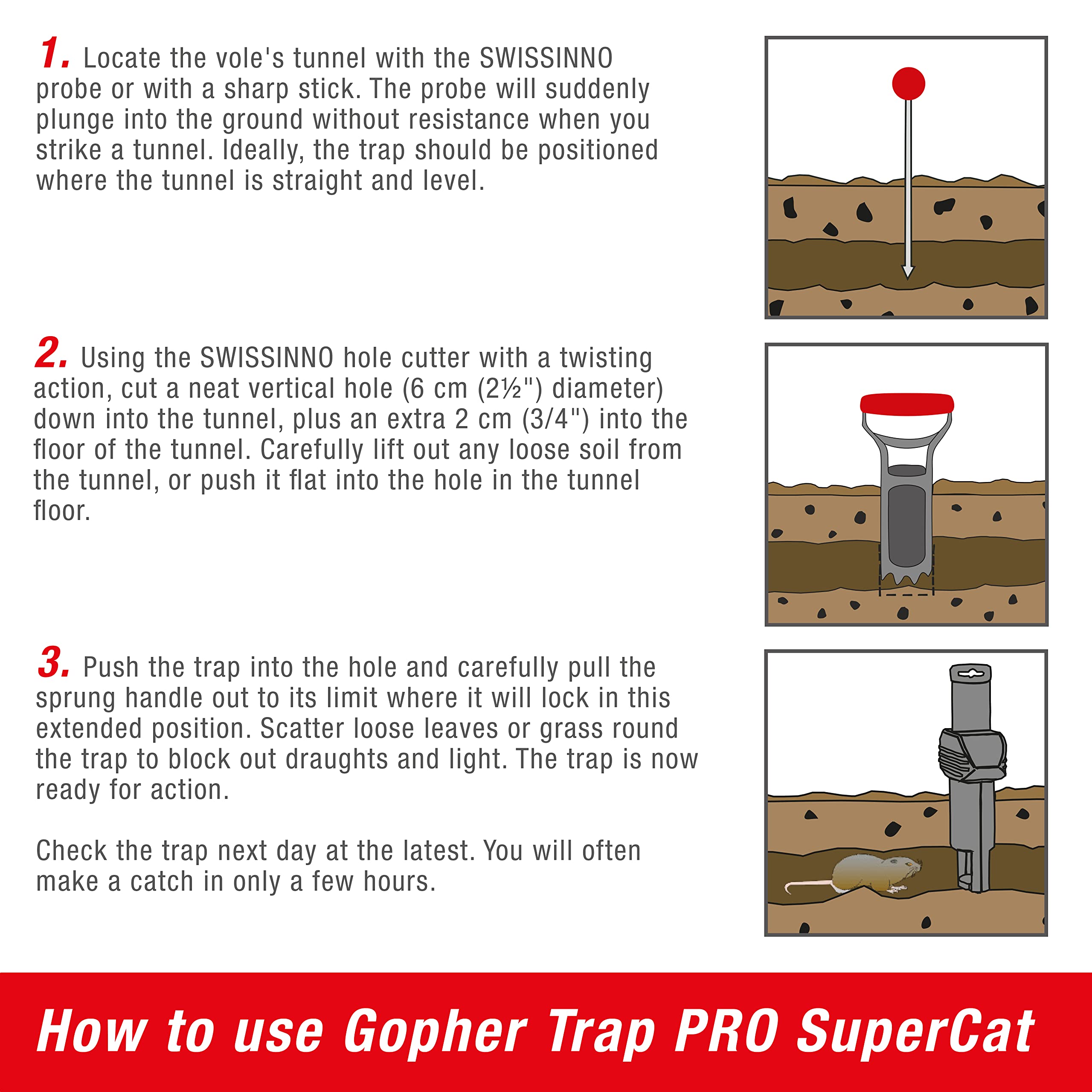 SWISSINNO SuperCat PRO set in a garden setting demonstrating practical use and control