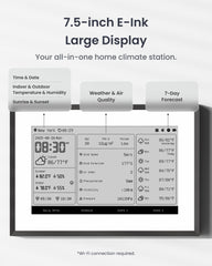 SwitchBot on tabletop in entryway showing immediate home-condition overview