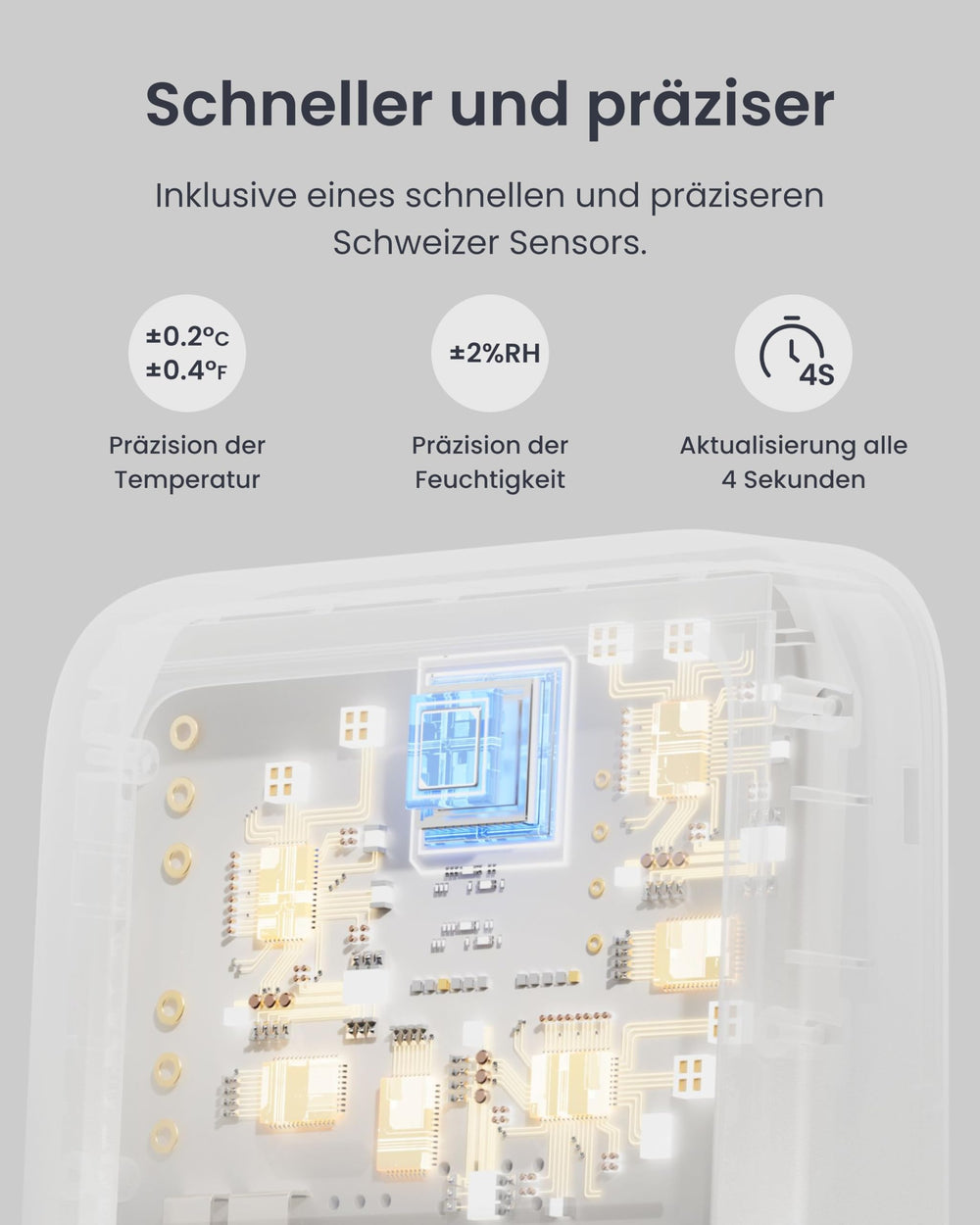 Close-up of SwitchBot Meter Plus screen showing clear numbers and icons for fast visible monitoring