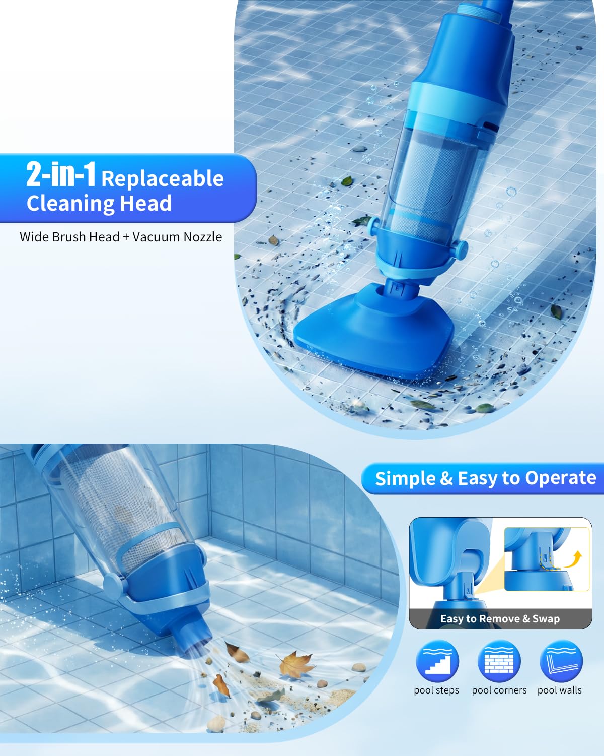 Swolace control buttons and waterproof housing for safe operation