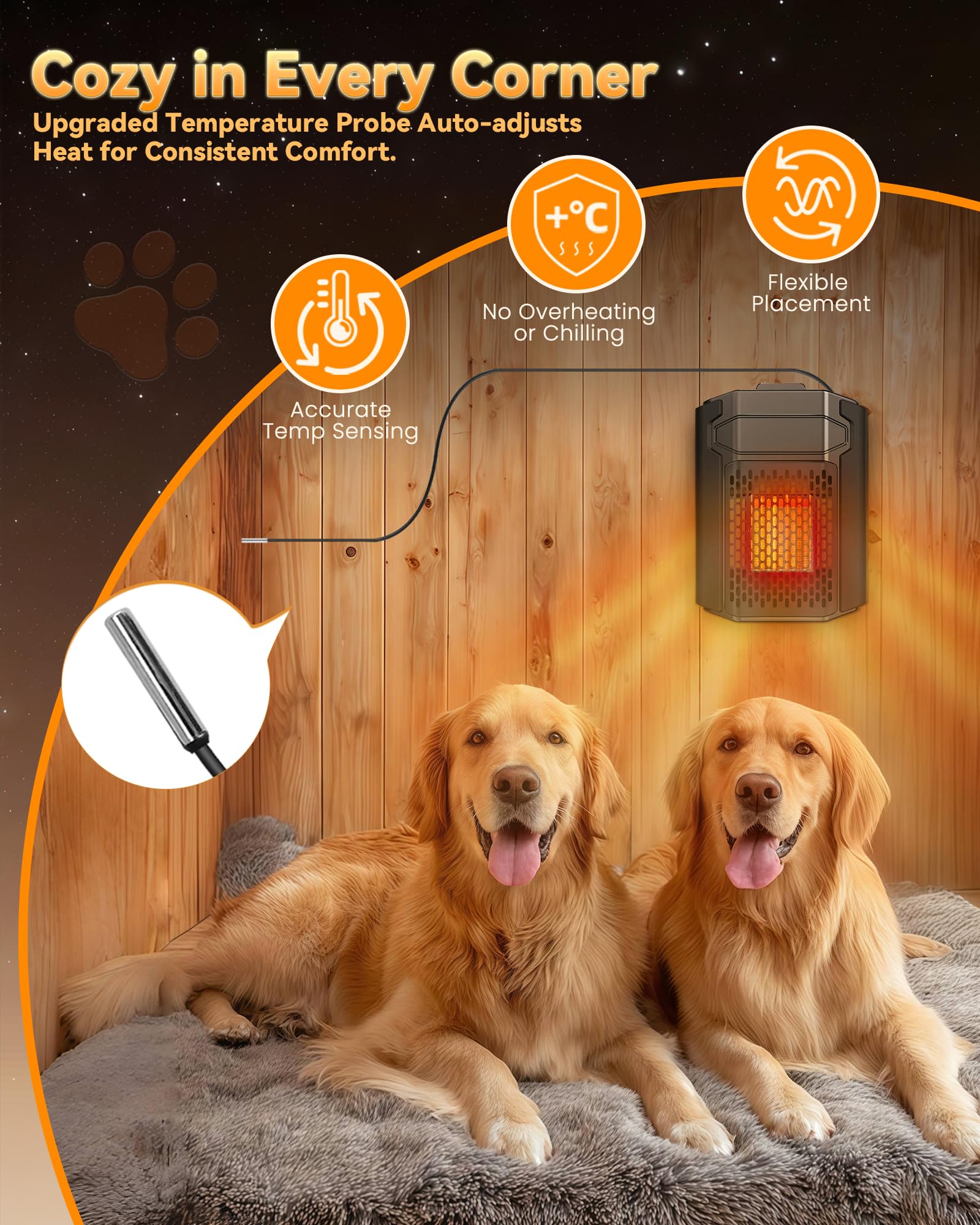 SwSun external probe detail measuring shelter temperature accurately