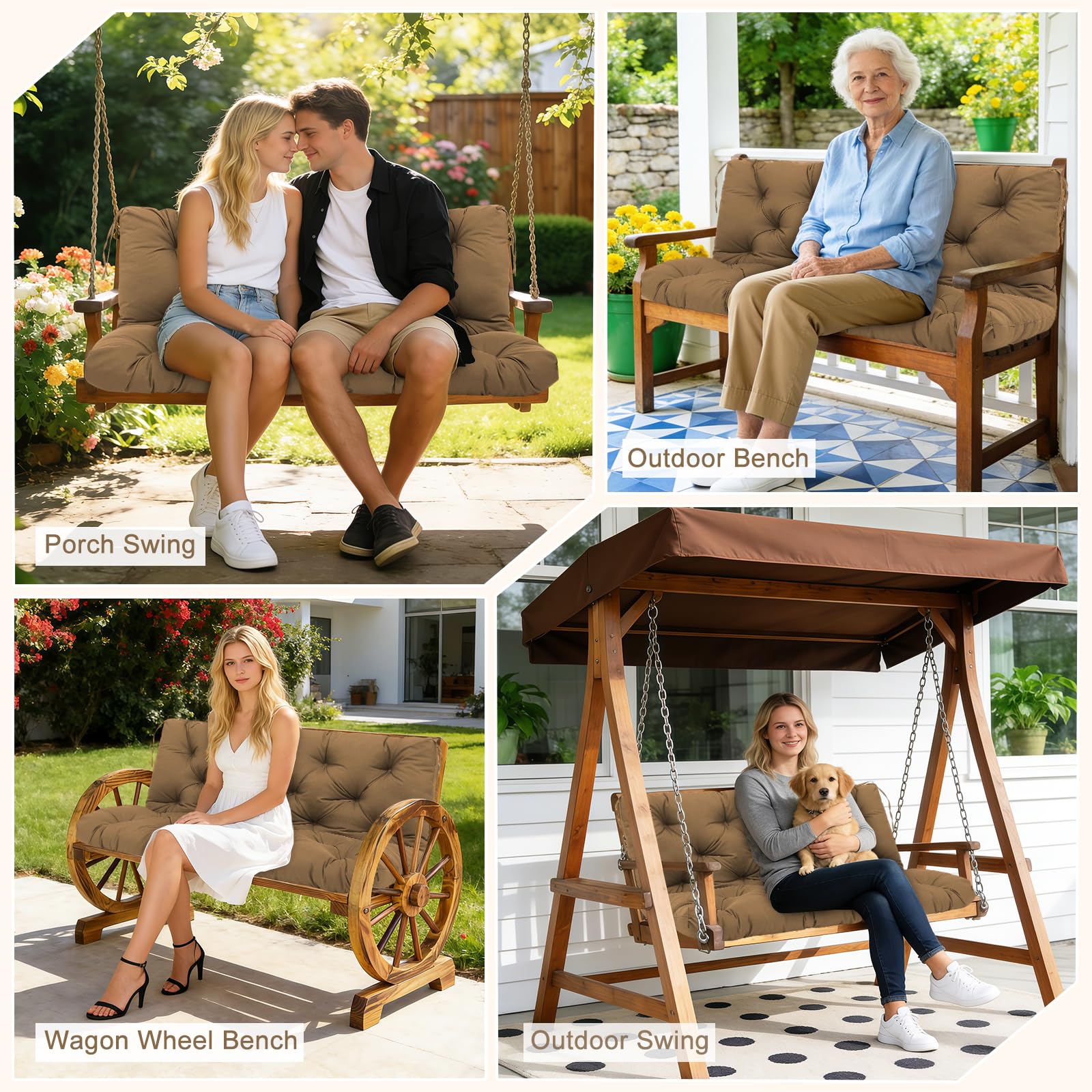 SXBFHGH staged patio lifestyle showing cushion enhancing outdoor relaxation