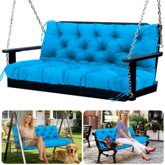 SXBFHGH lake blue front view showing full three-seater cushion and color