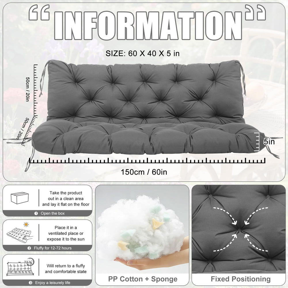 SXBFHGH cushion next to ruler for size scale showing exact 60x40 inch dimensions