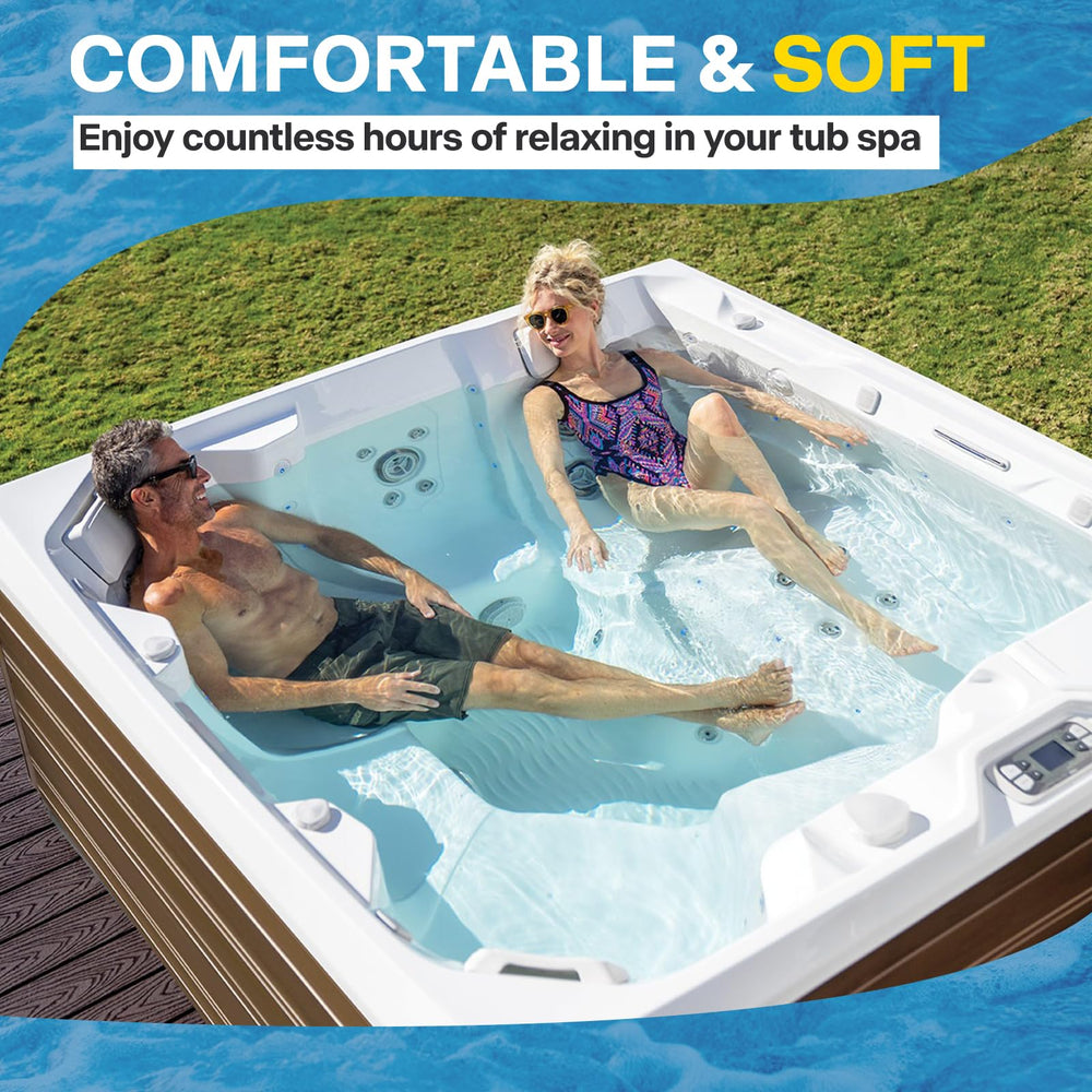 Sxmprail 78160 in a backyard spa scene illustrating relaxed, comfortable soaking