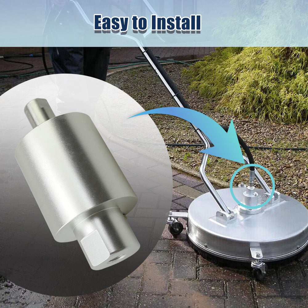 Sxqddz swivel head mounted on surface cleaner demonstrating restored rotation
