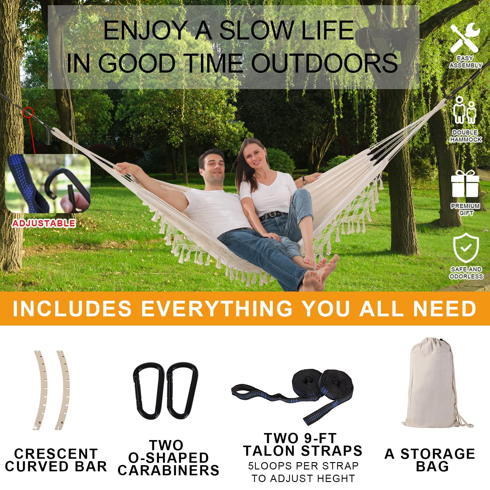 SXSEAGLE included straps and carabiners showing easy secure setup