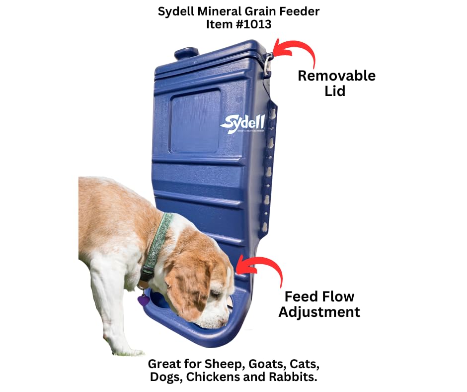 Sydell feeder scale comparison showing size for up to ten small livestock