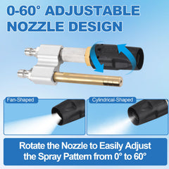 SYFLHYP angled head detail showing adjustable rotation for precise spray control