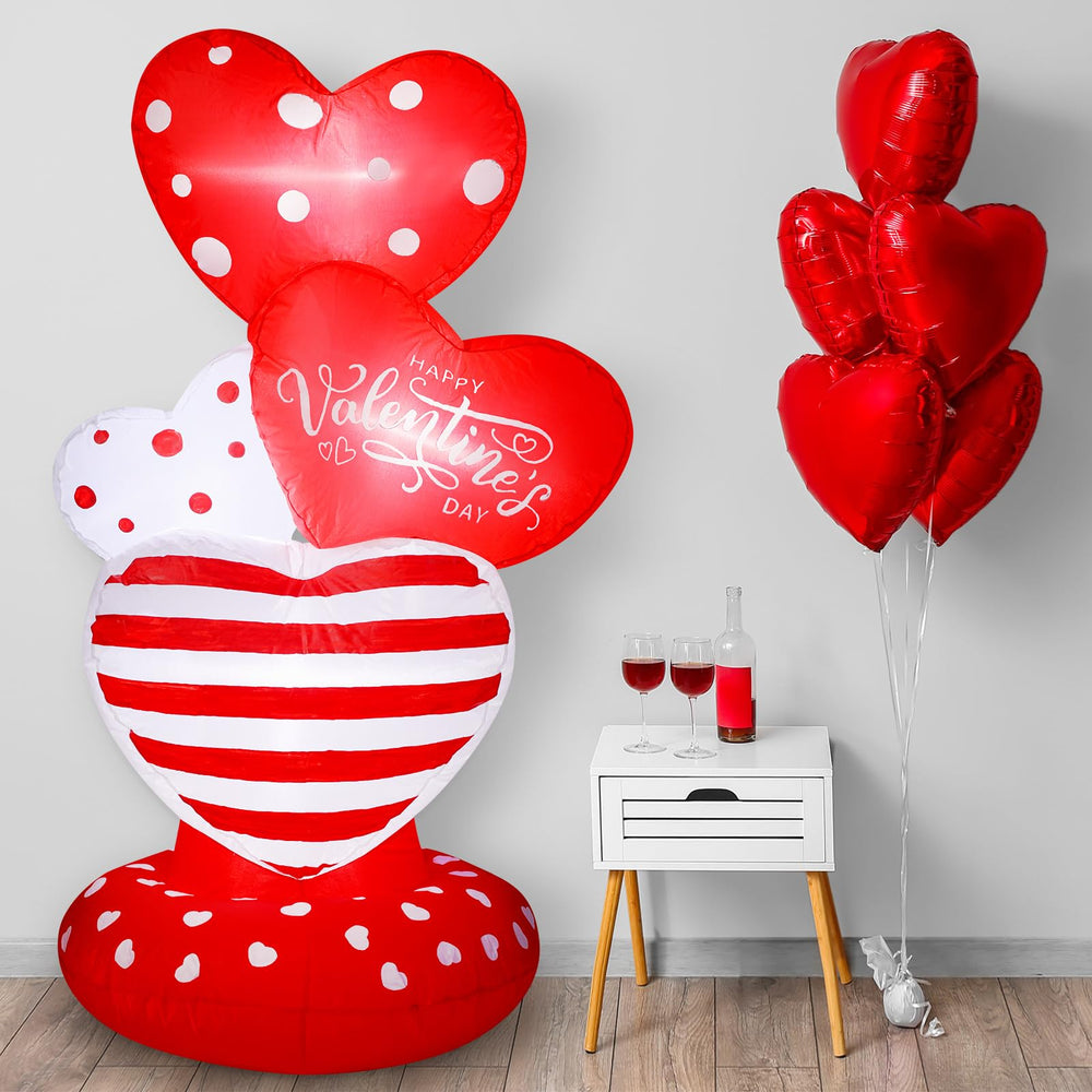 Syhood heart next to mannequin showing 4.3 ft scale and easy size planning