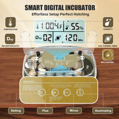 Syluris LCD control panel close-up showing clear settings and easy control