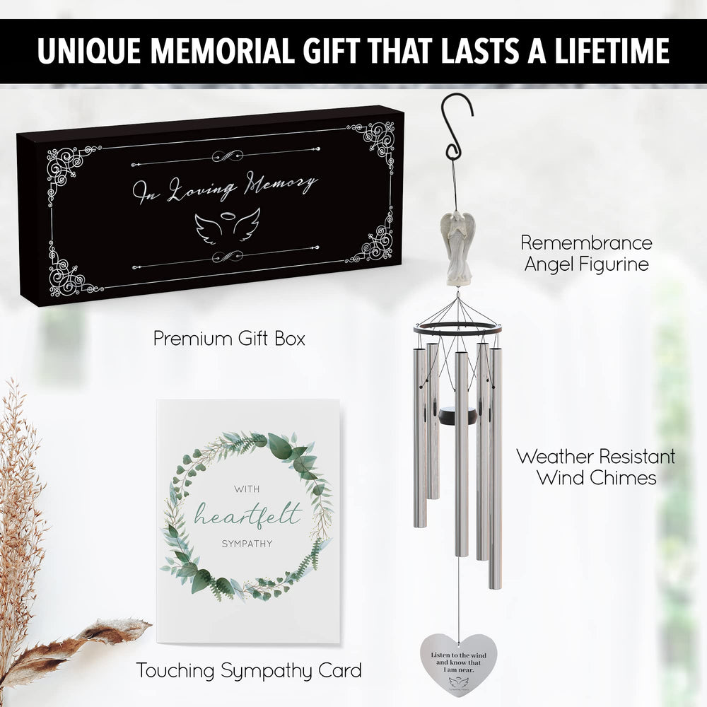 SYMPATHY HEARTS hanging on a porch in a garden offering serene atmosphere benefit peaceful tribute