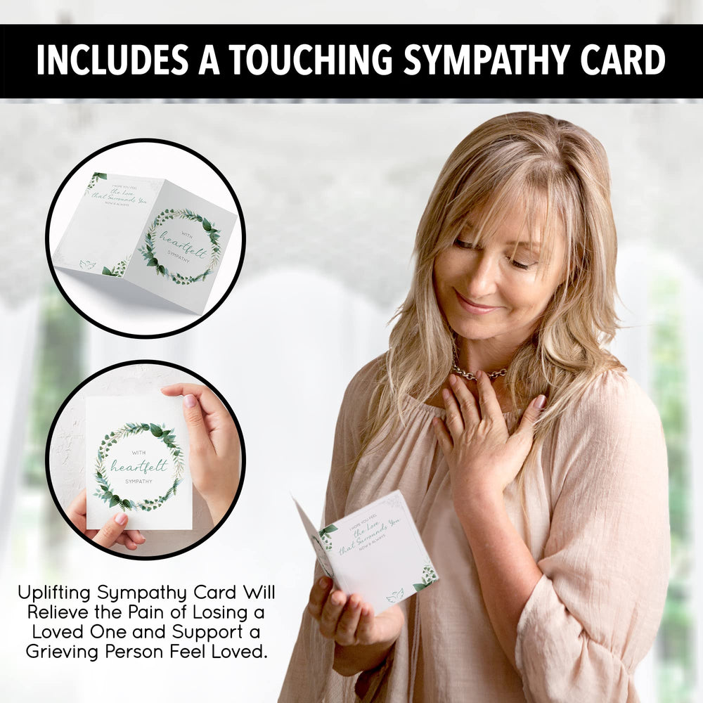 SYMPATHY HEARTS chimes beside a ruler for scale showing 34-inch length benefit deep low tone