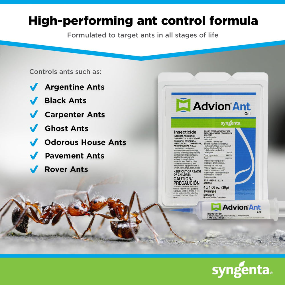Syngenta Advion gel dots applied under cabinet showing discreet protection