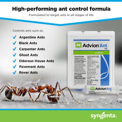 Syngenta Advion gel dots applied under cabinet showing discreet protection