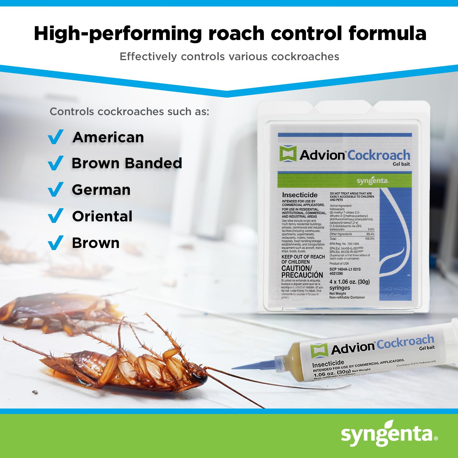 Syngenta Advion being applied under a sink demonstrating hidden harborage control