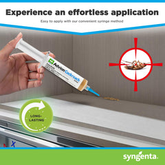 Syngenta Advion gel droplet in crevice illustrating targeted delivery and attraction