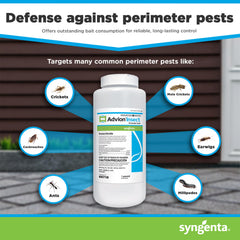Syngenta Advion granular texture close-up displaying bait matrix and high attractiveness